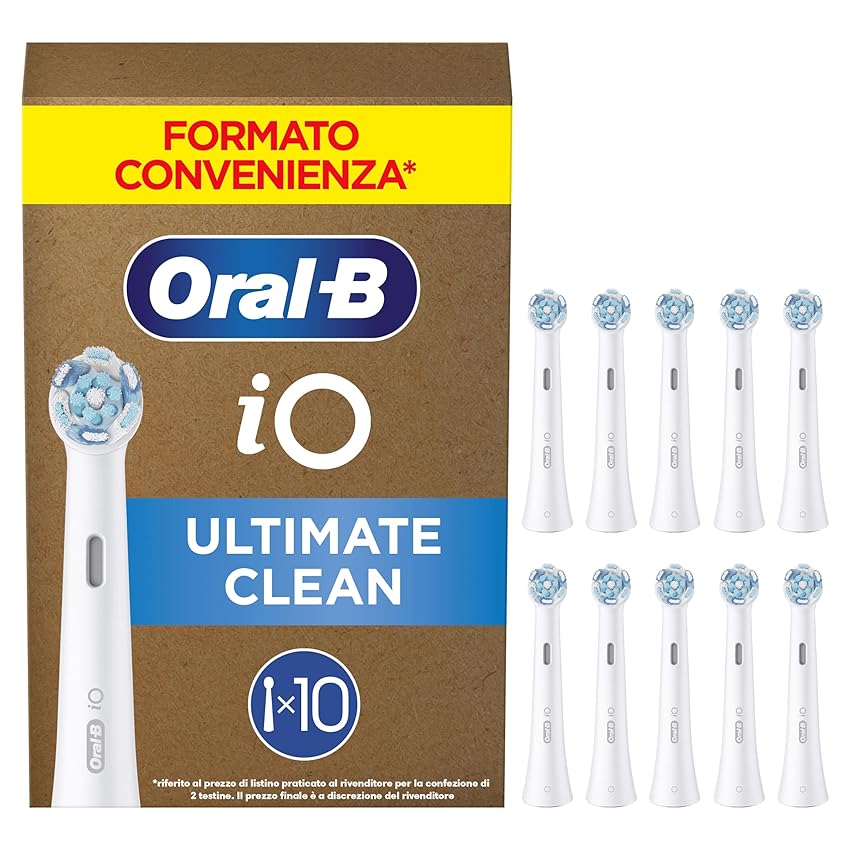 Oral-B Testine di Ricambio iO Series Ultimate Clean Bianche