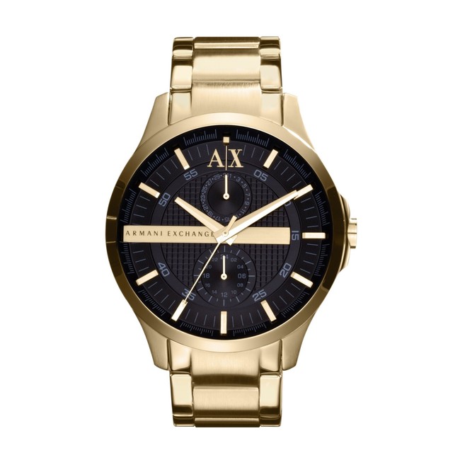 Orologio Uomo ARMANI EXCHANGE HAMPTON AX2122 Bracciale Acciaio Gold Nero