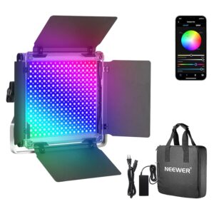 Neewer Luce LED RGB 660PRO Controllo via APP Illuminazione a 50W 360° Colore Pieno