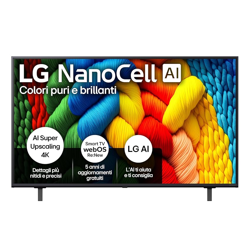 LG NanoCell AI NANO80 TV 50 pollici