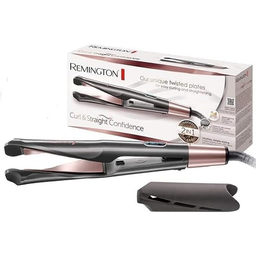 Remington Piastra per Capelli e Arricciacapelli - Curl&Straight Confidence 2in1 Multistyler: Remington Piastra per Capelli e Arricciacapelli - Curl&Straight Confidence 2in1 Multistyler: