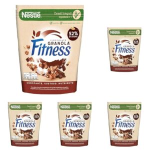 FITNESS Granola Cioccolato con Avena e Cereali Integrali 300g (Confezione da 5)