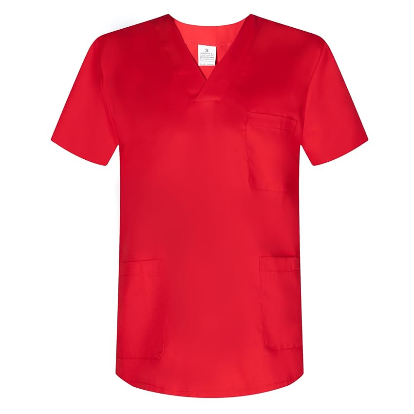 MISEMIYA - Abbigliamento Lavoro Unisex Collo Picco Maniche Corte Uniforme Clinica