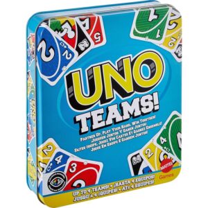 Mattel Games - UNO Teams confezione in metallo