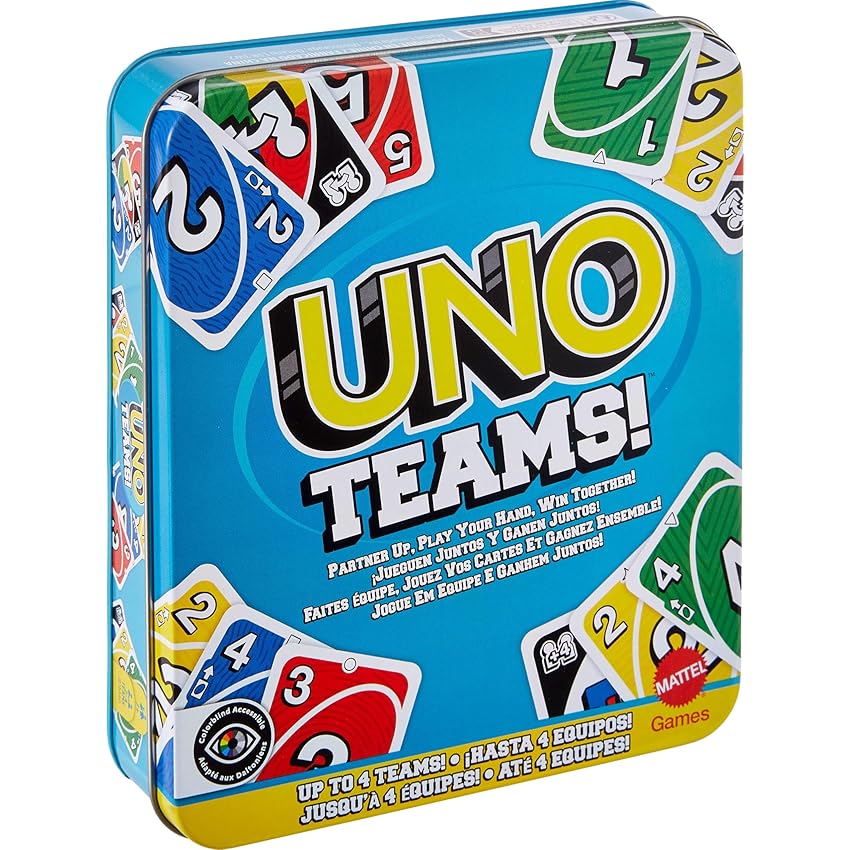 Mattel Games - UNO Teams confezione in metallo