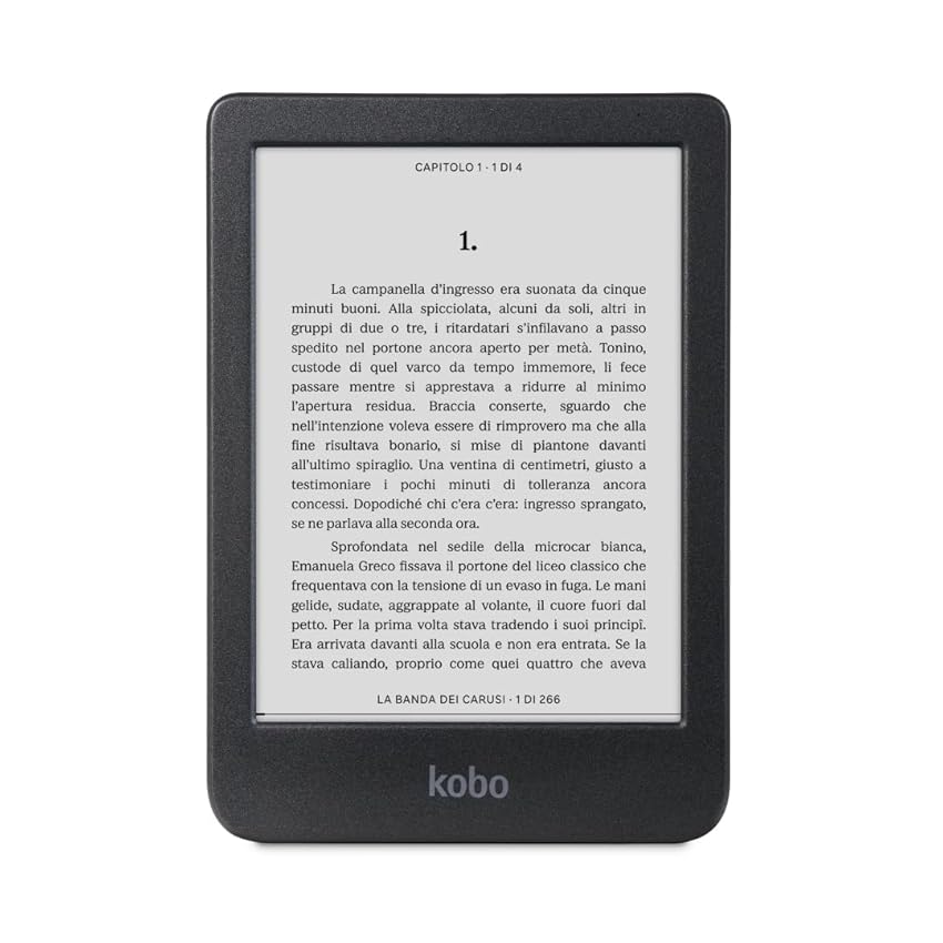 Kobo Clara BW | eReader | Display antiriflesso HD in bianco e nero E Ink Carta 1300
