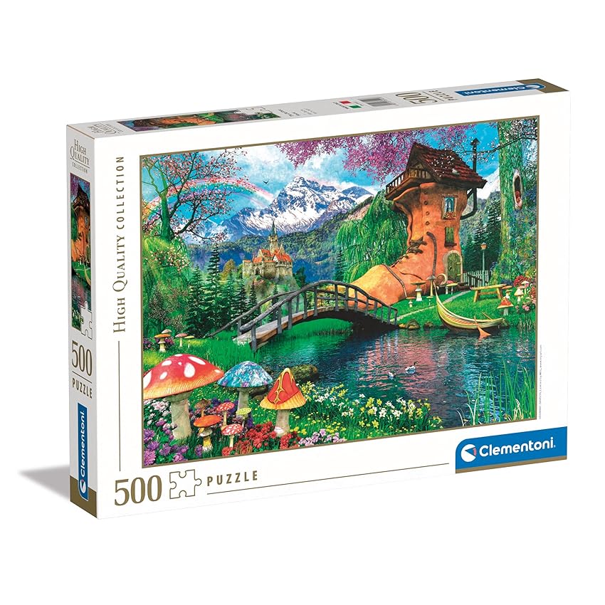 Clementoni - 35522 - Puzzle Collection - The Old Shoe House - 500 Pezzi