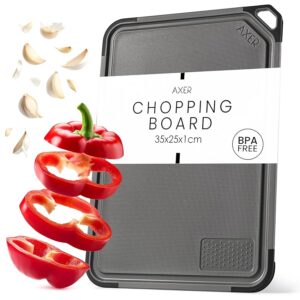Axer Tagliere da Cucina Plastica Senza BPA - Misura Universale 35x25 cm Tagliere Cucina
