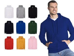 felpa uomo con cappuccio e zip JHK cotone invernale PREMIUM 9 colori