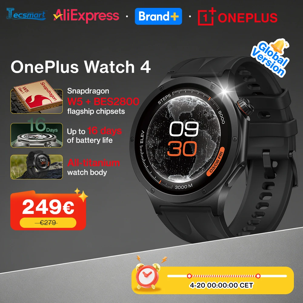 Versione globale dello smartwatch OnePlus Watch 4