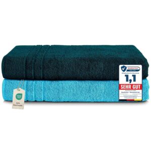 Komfortec Asciugamani 2 per Sauna 80x200 cm in 100% Cotone