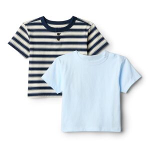 Amazon Essentials x Sofia Grainge T-shirt Girocollo a Maniche Corte in Cotone Bimbo 0