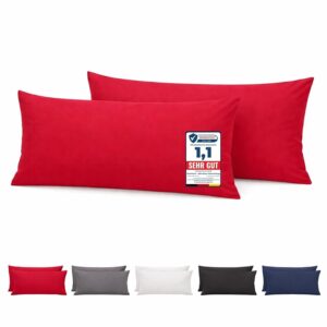 Komfortec - Set di 2 Federe per Cuscino 40x80-100% Microfibra