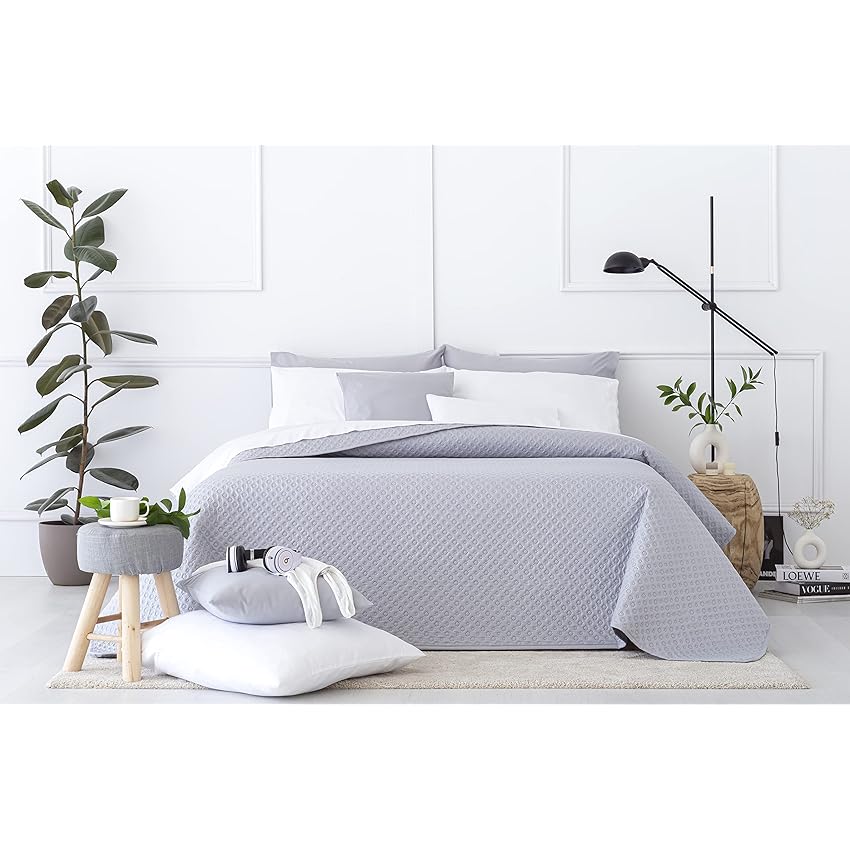 Todocama Copriletto trapuntato sottile con motivo piqué