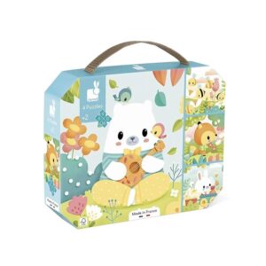 Janod Puzzle di 4 animali evolutivi