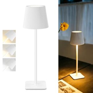 LuminexDesigns Lampada da Tavolo LED Senza Fili con Controllo Touch – Lampada Ricaricabile