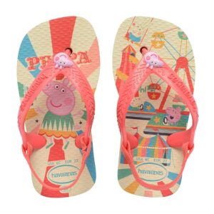 Havaianas Baby Peppa Pig Unisex - Bambini e ragazzi FlipFlop Buttercream/Coral 17 EU