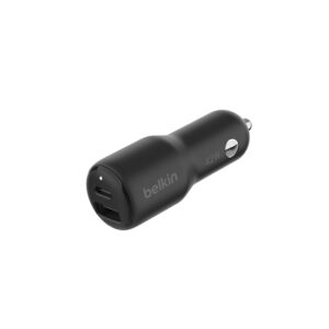 Belkin BoostCharge Doppio caricabatteria da auto da 42 W con ricarica rapida USB