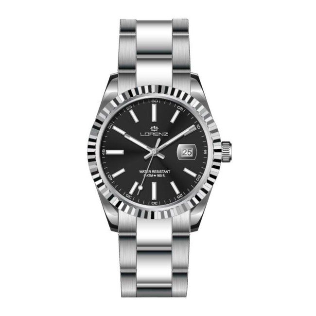 Lorenz Ginevra – Orologio Uomo Acciaio Nero (28187BB)