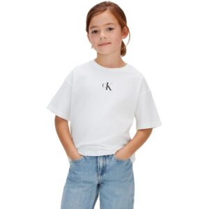 Calvin Klein T-Shirt Boxy Logo CK Bambina LVCKSJA16G S/S T-Shirt
