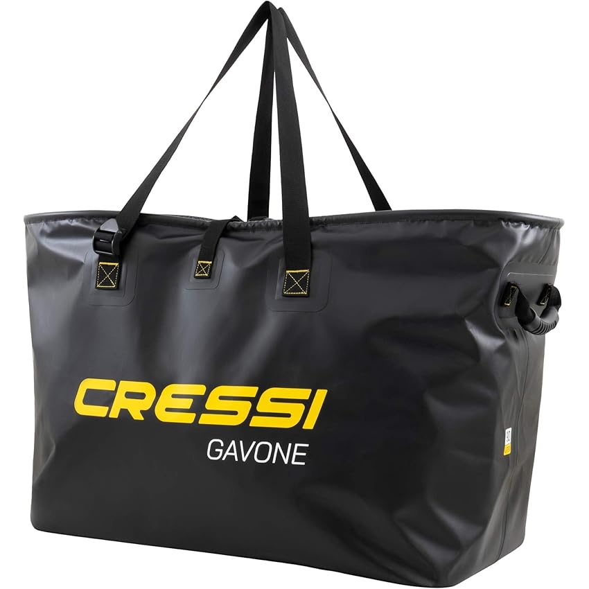 Cressi Gavone Black - Capiente Borsa Impermeabile Realizzata in PVC Tarpulin Nero Cressi Gavone Black - Capiente Borsa Impermeabile Realizzata in PVC Tarpulin Nero