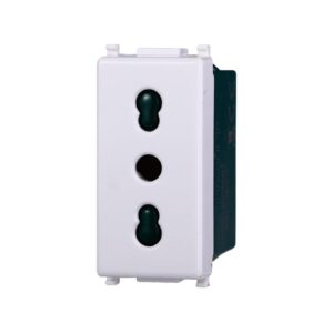 Elektronova Presa Bipasso 2P+T 10/16A 250V Bianco compatibile Vimar Plana 2001