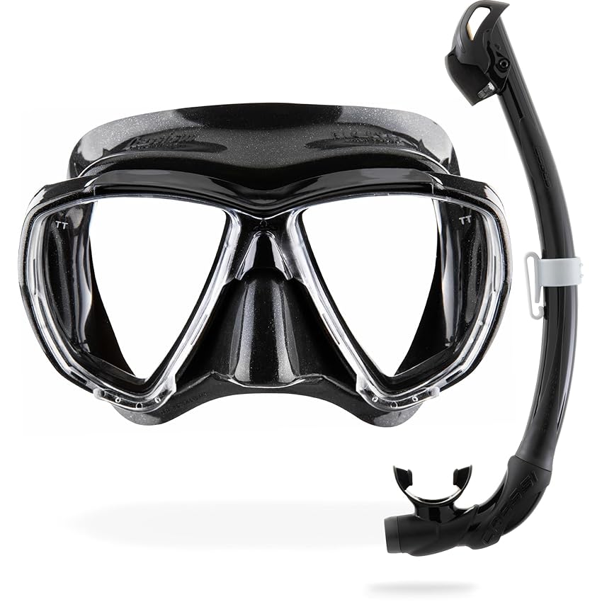 CRESSI Big Eyes + Seal Dry Combo Black/Black - Combo Set per Adulti Maschera Big Eyes CRESSI Big Eyes + Seal Dry Combo Black/Black - Combo Set per Adulti Maschera Big Eyes