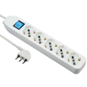 Electraline 62070 Multipresa 5 posti polivalenti (schuko + 10/16A)