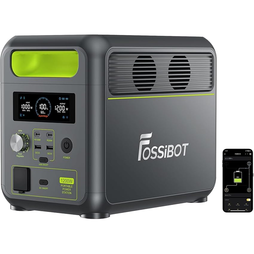 FOSSiBOT F1200 Centrale Elettrica Portatile e Generatore Solare FOSSiBOT F1200 Centrale Elettrica Portatile e Generatore Solare