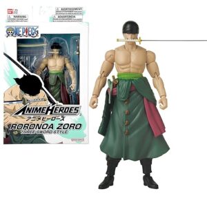 Bandai - Anime Heroes - Action Figure One Piece - Roronoa Zoro 17 cm Three Sword Style