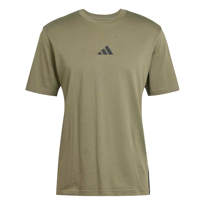 Adidas Homme Essential Three Stripes Single Jersey Tee
