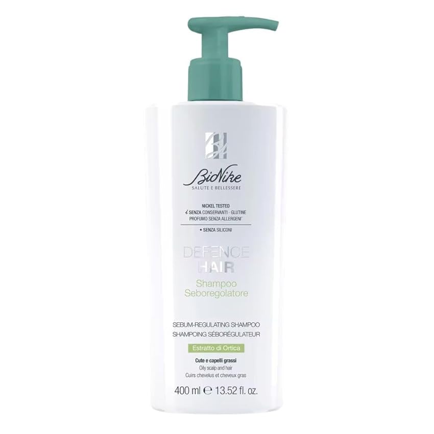 BioNike Defence Hair - Shampoo Seboregolatore e Antiforfora per Capelli Grassi