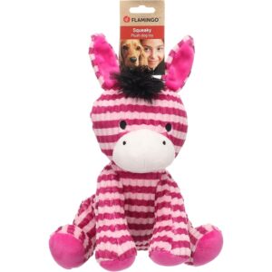 Flamingo Giochi per gatti – Azor asino rosa XL – 29 cm – Peluche morbido e velluto
