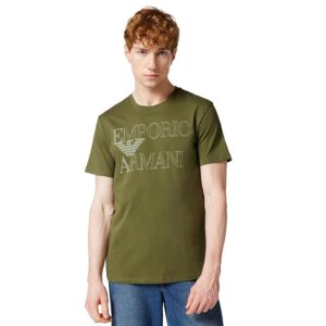 EMPORIO ARMANI T-Shirt Girocollo da Uomo con Logo audace