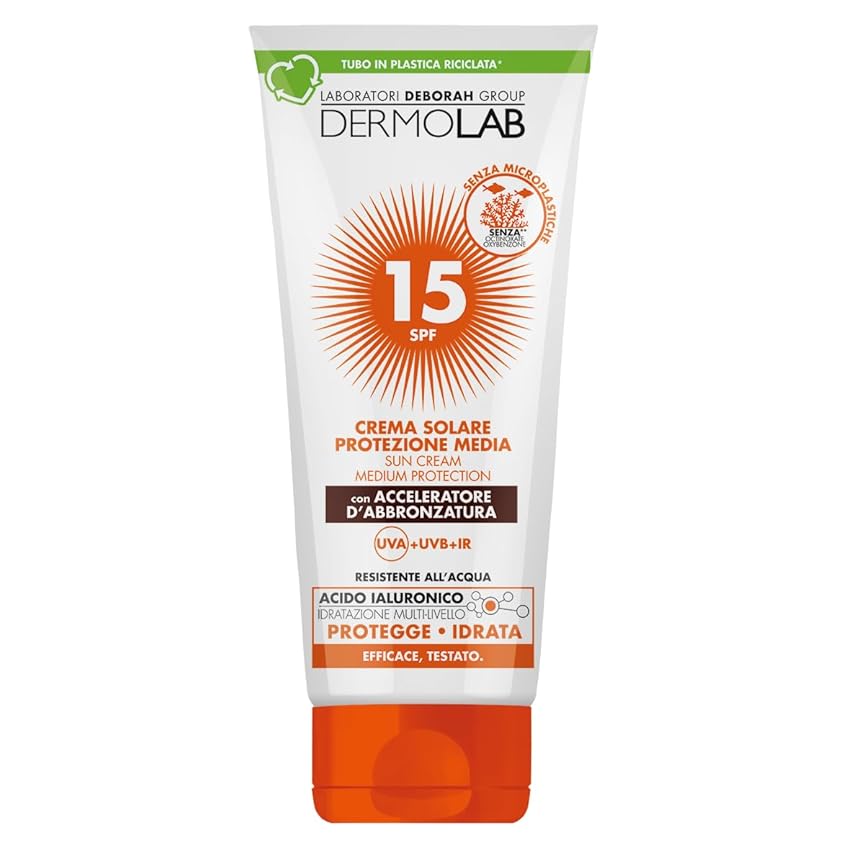 Dermolab - Crema Solare Abbronzante Protettiva SPF 15