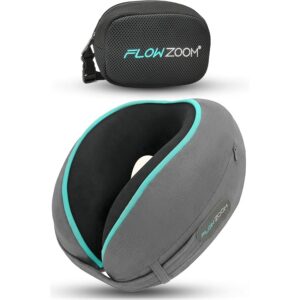 FLOWZOOM Dream Cuscino Cervicale da Viaggio in Memory Foam – Supporto Laterale Ottimale per Testa e Collo