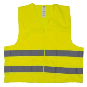 DONAU SAFETY Gilet Ad Alta Visibilità 360° Uomo Donna/ 1 Pezzo Giallo Neon/Taglia