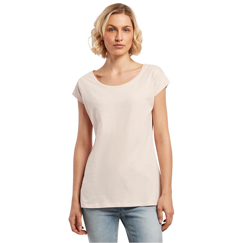 Build Your Brand Bb013-ladies Wide Neck Tee
