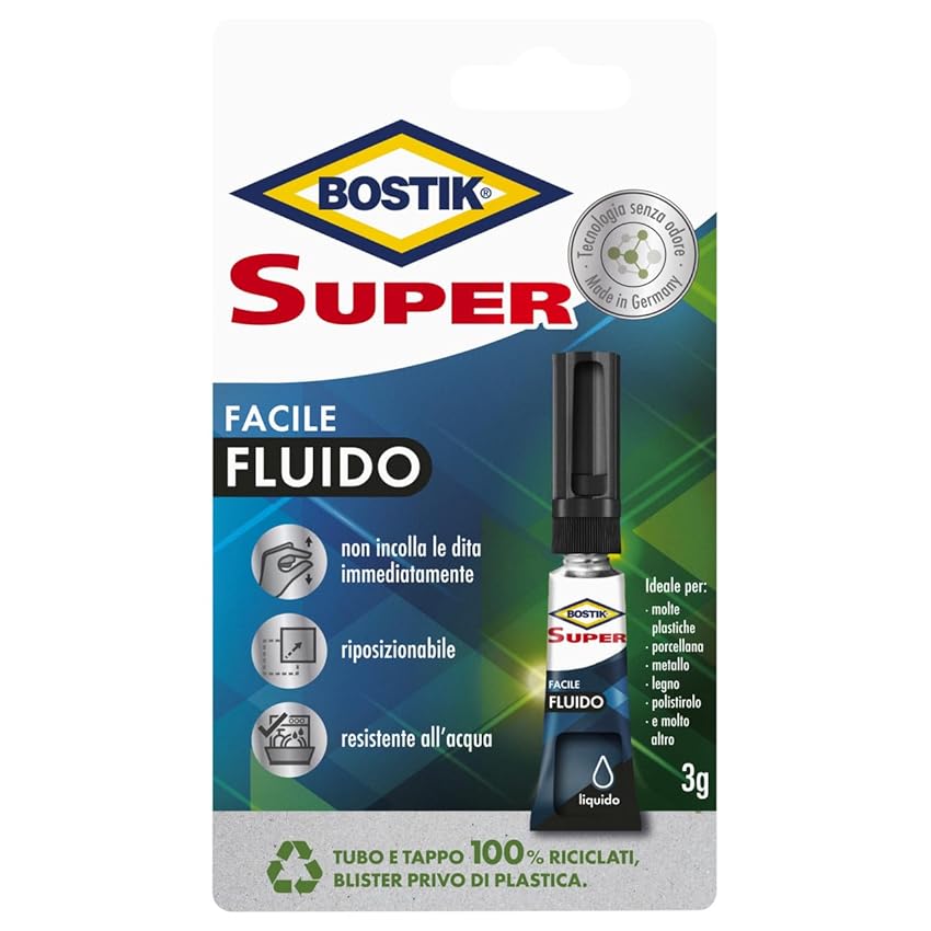 Bostik Super Facile Fluido Colla Istantanea Universale Senza Odori (Odor Free)