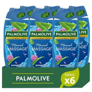 Palmolive Bagnoschiuma Thermal Spa Mineral Massage 500ml x 6 | Gel Doccia con Sale