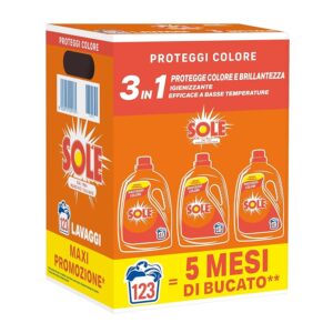 Sole Detersivo Lavatrice Proteggi Colore 123 Lavaggi