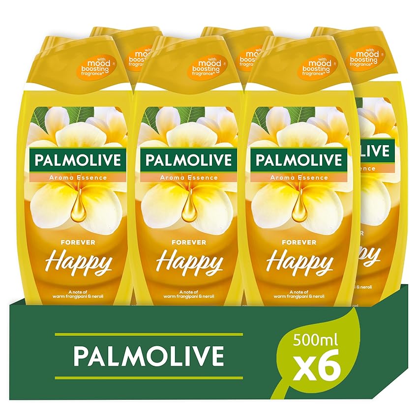 Palmolive Bagnoschiuma Aroma Essence Forever Happy 6x500ml I Con tecnologia di profumazione Palmolive Bagnoschiuma Aroma Essence Forever Happy 6x500ml I Con tecnologia di profumazione