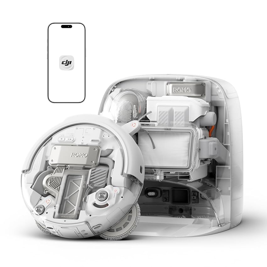 DJI ROMO P Robot Aspirapolvere Lavapavimenti con Mappatura DJI ROMO P Robot Aspirapolvere Lavapavimenti con Mappatura