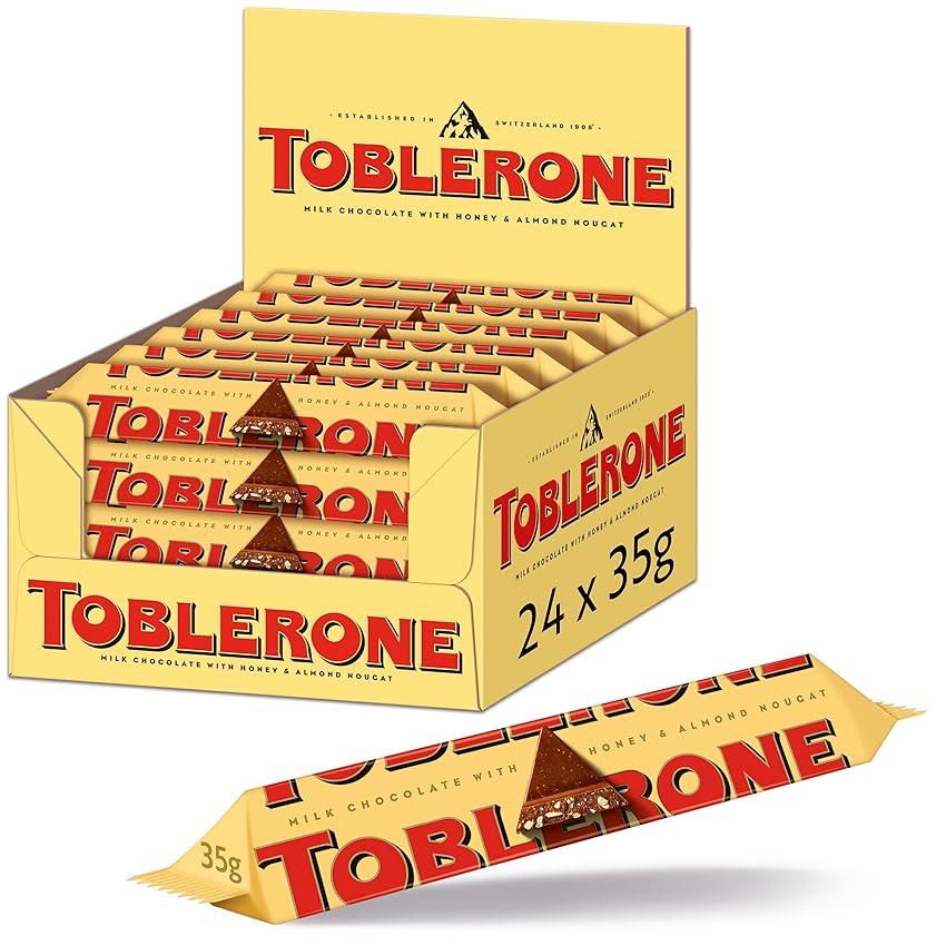 Toblerone Cioccolato Svizzero al Latte Con Torrone al Miele e Mandorle