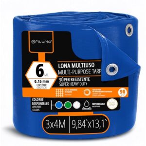 OFITURIA Telo multiuso impermeabile 3 x 4 m blu