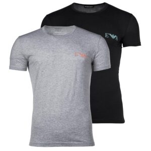 EMPORIO ARMANI T-Shirt Girocollo da Uomo con monogramma audace