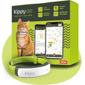 Kippy CAT - Collare GPS per Gatti - Localizzatore e Tracker di Salute e attività