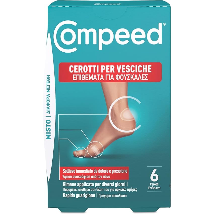 COMPEED Cerotti per vesciche. Lunga durata e resistenti all'acqua