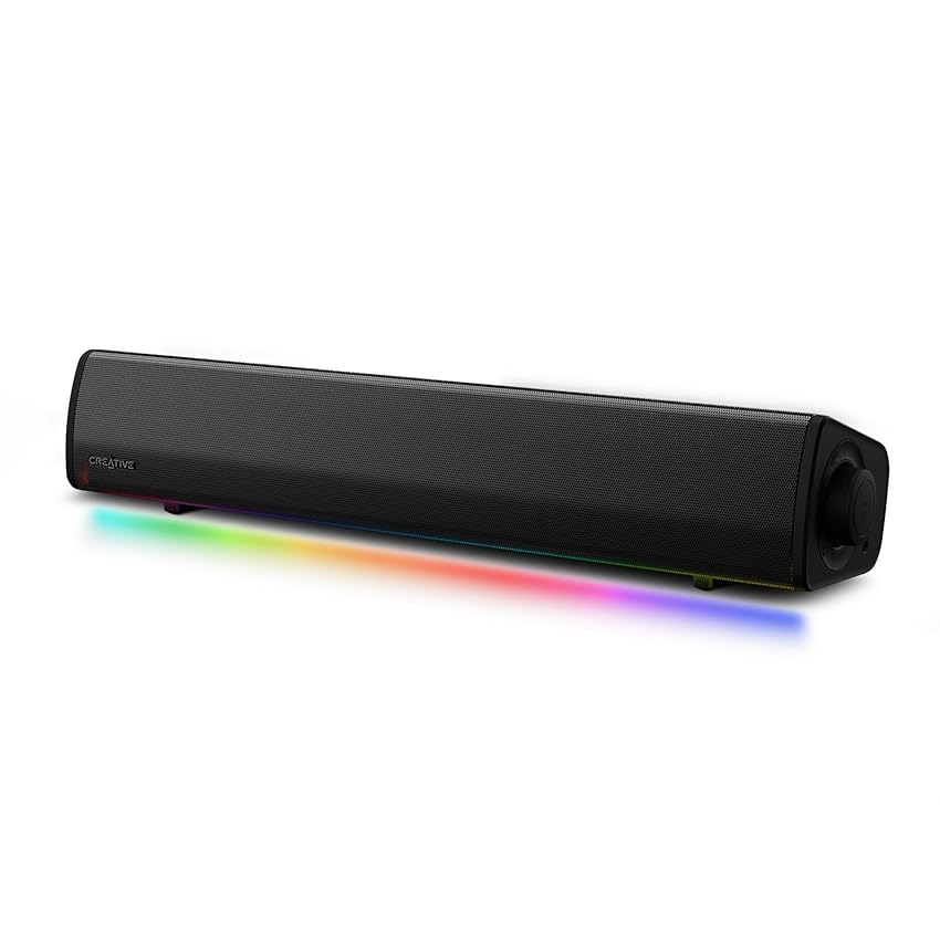 Soundbar compatta da gaming Sound Blaster GS3 con RGB e tecnologia SuperWide Soundbar compatta da gaming Sound Blaster GS3 con RGB e tecnologia SuperWide