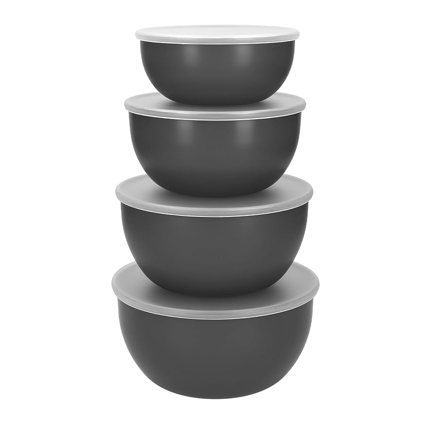 KitchenAid Set di ciotole per la preparazione dei pasti 4pc con coperchi